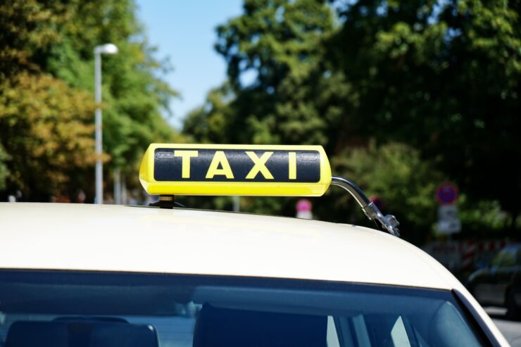 πινακίδα από αυτοκίνητο ταξί στη Γερμανία