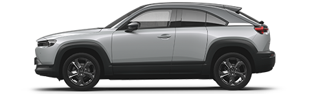 Το ηλεκτρικό μοντέλο της εταιρείας, “Mazda MX 30” σε ασημί χρώμα